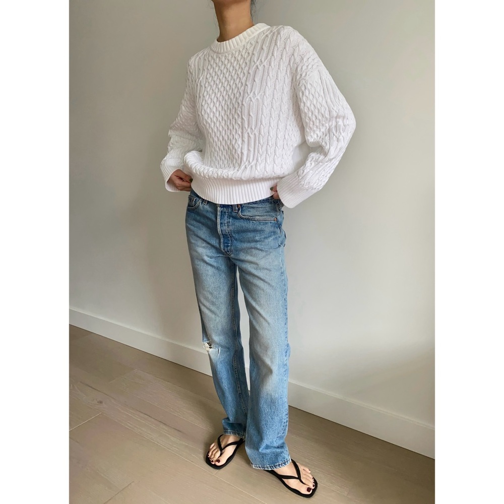 CO cable knit sweater white - Picture 2 of 8